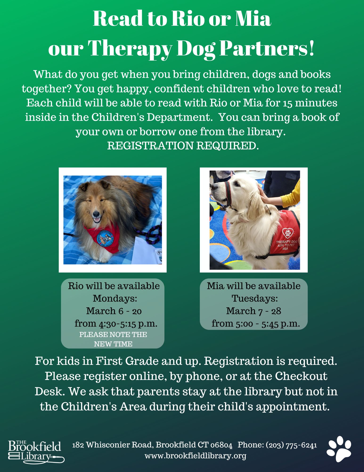 Read to Mia The Brookfield Library